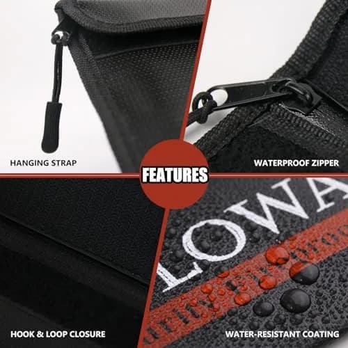 ROLOWAY Fireproof Bag 24.4 x 16.8 cm (9.6 x 6.6 inches) | 10-Layer Heat Insulated Document & Cash Protection thumbnail 5