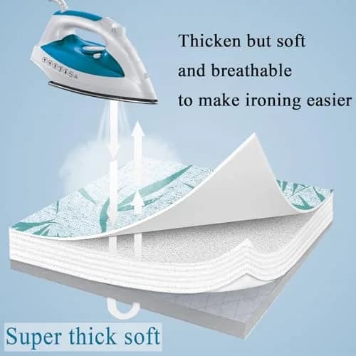 MZXcuin Small Ironing Board Cover 12.5"x32" | Heat Reflective Cotton Pad with Padding thumbnail 5