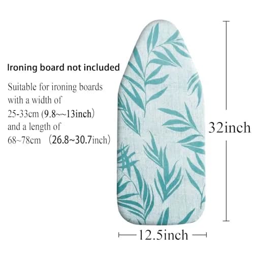 MZXcuin Small Ironing Board Cover 12.5"x32" | Heat Reflective Cotton Pad with Padding thumbnail 2