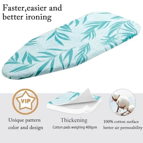MZXcuin Small Ironing Board Cover 12.5"x32" | Heat Reflective Cotton Pad with Padding thumbnail 3