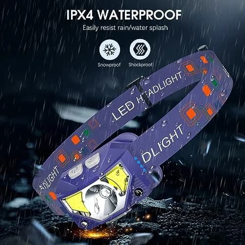 LHKNL Headlamp Flashlight 2-Pack | 1000 Lumens, Waterproof, Rechargeable, Adjustable, 60° Rotation thumbnail 6