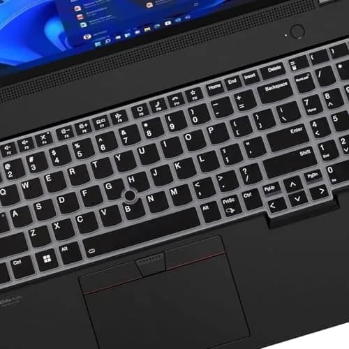 MUBUY-GOL Black Silicone Keyboard Cover for Lenovo ThinkPad E16, T16, P16, P16v, P16s, L15 (15.6"-16") | US Layout thumbnail 4