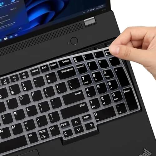 MUBUY-GOL Black Silicone Keyboard Cover for Lenovo ThinkPad E16, T16, P16, P16v, P16s, L15 (15.6"-16") | US Layout thumbnail 5