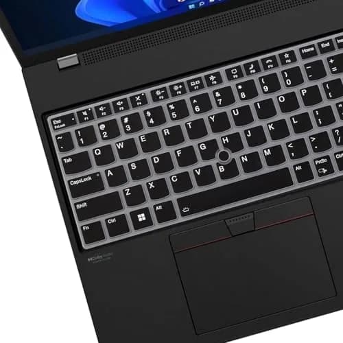 MUBUY-GOL Black Silicone Keyboard Cover for Lenovo ThinkPad E16, T16, P16, P16v, P16s, L15 (15.6"-16") | US Layout thumbnail 3