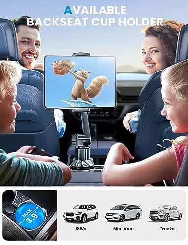 eSamcore Car Cup Holder Tablet Mount 47cm (15" Height) | Stable & Durable for 6"-12.9" Devices thumbnail 7