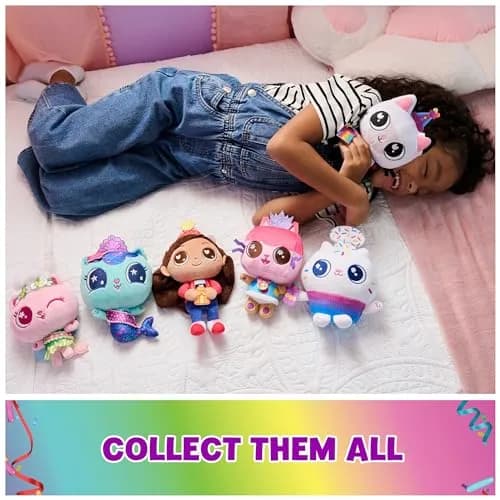 DREAMWORKS GABBY'S DOLLHOUSE 6-inch Cakey Cat Plush Celebration Series | Soft, Cuddly & Imaginative (120 chars) thumbnail 5