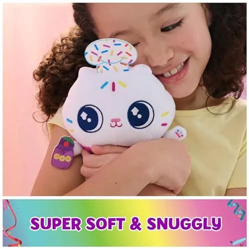 DREAMWORKS GABBY'S DOLLHOUSE 6-inch Cakey Cat Plush Celebration Series | Soft, Cuddly & Imaginative (120 chars) thumbnail 2