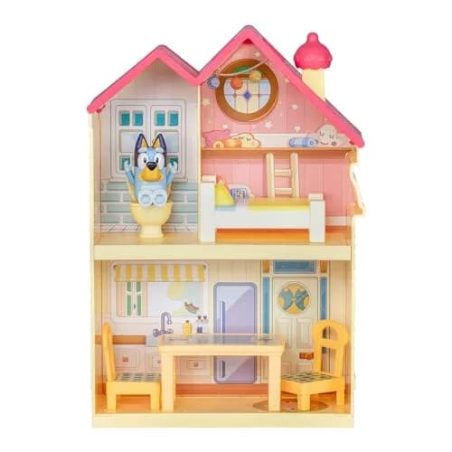 Bluey Mini House Playset with 2.5" Figure & 5 Accessories, 3 Room Play House Toys with Carry Handle, Compact Travel Toy (0.45 kg) thumbnail 7