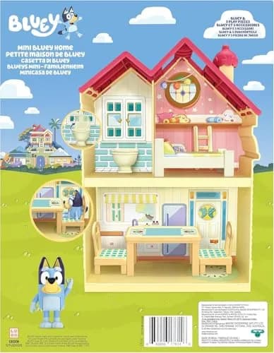 Bluey Mini House Playset with 2.5" Figure & 5 Accessories, 3 Room Play House Toys with Carry Handle, Compact Travel Toy (0.45 kg) thumbnail 8