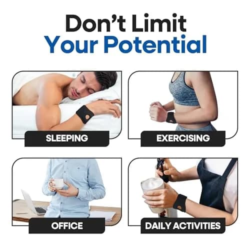 ARMSTRONG AMERICA Wrist Wrap Compression Wrist Brace for TFCC Tears | Carpal Tunnel & Tendonitis Support (MED) thumbnail 6