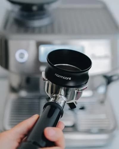 Normcore 54mm Magnetic Dosing Funnel V2 Black | Precision Espresso Coffee Dosing Ring with 9 Neodymium Magnets thumbnail 2