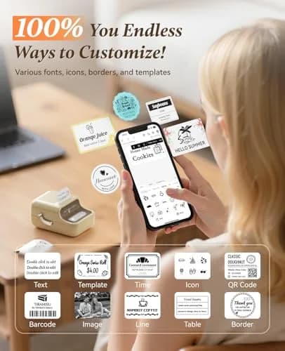NIIMBOT B21 Label Maker White 50x30mm (230 Labels/Roll) | Wireless Bluetooth Thermal Printer for Home & Office thumbnail 6
