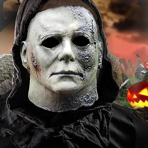 CSUJEE Michael Myers Mask, Halloween Horror Masquerade Costume, Scary Cosplay (Style 3) | Adult Unisex thumbnail 6