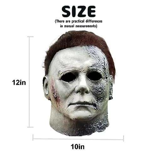 CSUJEE Michael Myers Mask, Halloween Horror Masquerade Costume, Scary Cosplay (Style 3) | Adult Unisex thumbnail 2