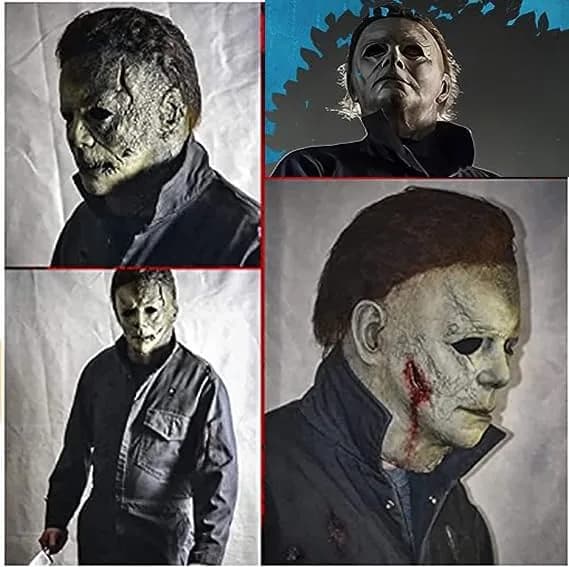 CSUJEE Michael Myers Mask, Halloween Horror Masquerade Costume, Scary Cosplay (Style 3) | Adult Unisex thumbnail 4