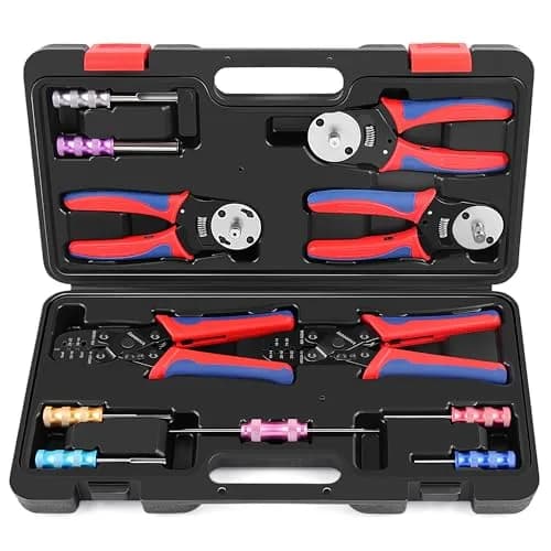 Knoweasy Deutsch Crimper Kits for Deutsch DT Connectors: Close & Open Barrel, Weather Pack, Removal Tools | 12PCS thumbnail 1