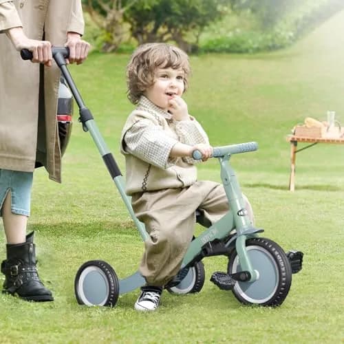 newyoo TR007 5-in-1 Toddler Tricycle & Balance Bike Green | ASTM & EN188 Approved thumbnail 5