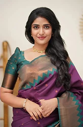 Avantika Fashion Women's Soft Silk Saree with Blouse Piece | Kanjivaram, Free Size, Elegant & Comfortable thumbnail 8