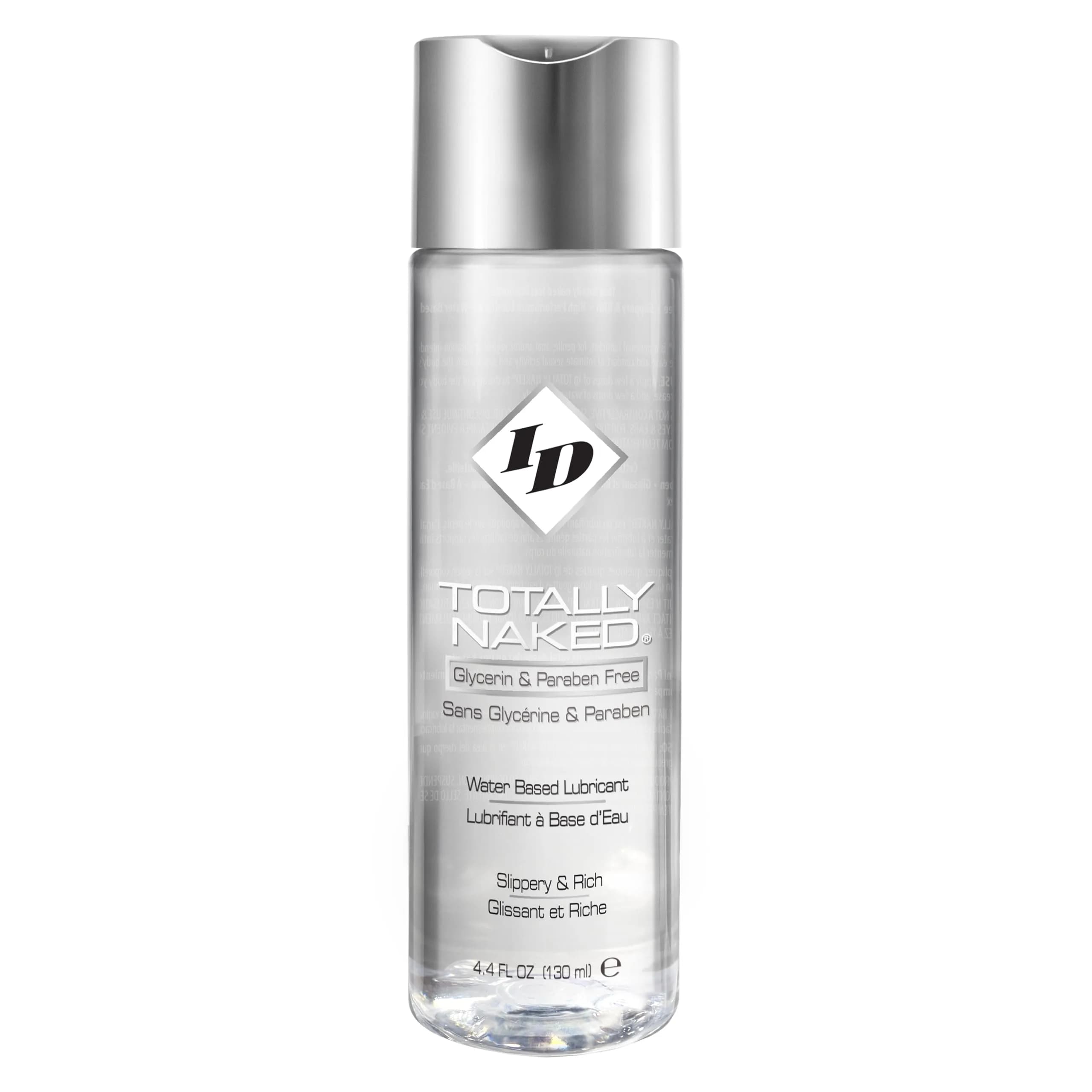 ID Lubricants ID Totally Naked 4.4 Fl Oz Water Based Lube Free of Glycerin, Parabens, Benzoic Acid, Propylene Glycol, Thick and Rich Ultra Slippery Feeling Personal Lubricant