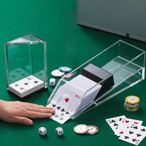 Honoson 8 Deck Blackjack Shoe and Discard Tray Set | Clear Acrylic Casino Game Accessories thumbnail 5