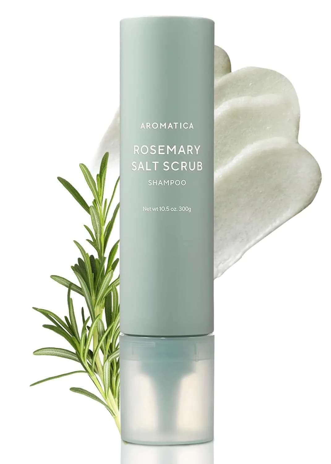 AROMATICA Rosemary Salt Scrub Shampoo 300ml (10.5 oz) | Exfoliates Scalp for Healthy Hair — 04. Rosemary Scrub Shampoo