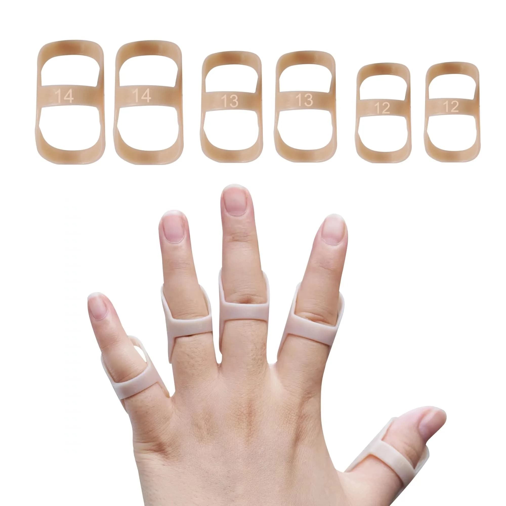 Soft Home Oval Finger Splints Size 12,13,14 | Waterproof, Breathable, Long-lasting Support