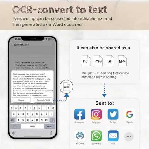 Ophayapen Smart Pen+Mini Notebook Set | Real-time Sync for Note Taking & Drawing thumbnail 5