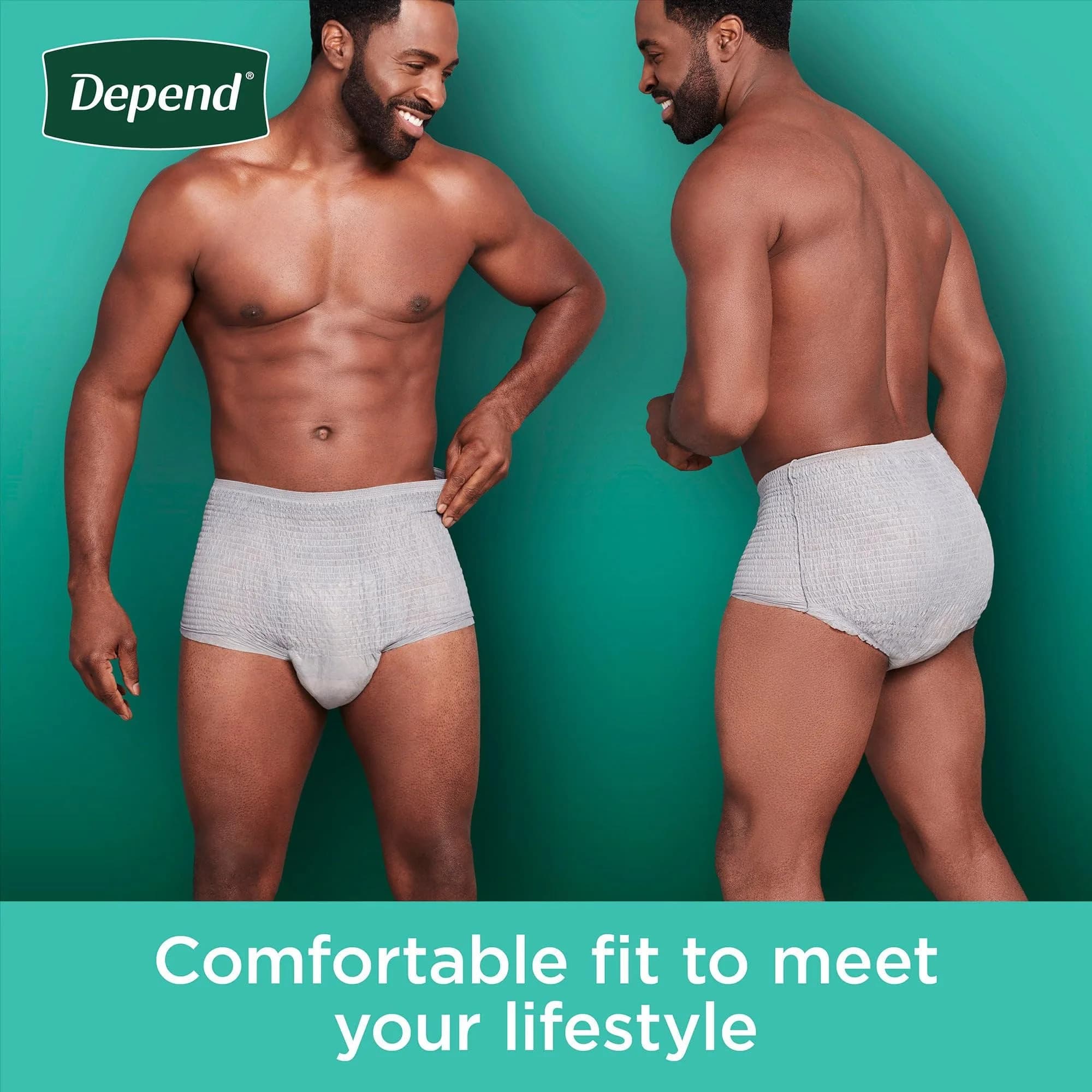 Depend Fresh Protection Men's Incontinence Underwear XL, 52 Ct | Maximum Absorbency for All-Day Comfort - view 9