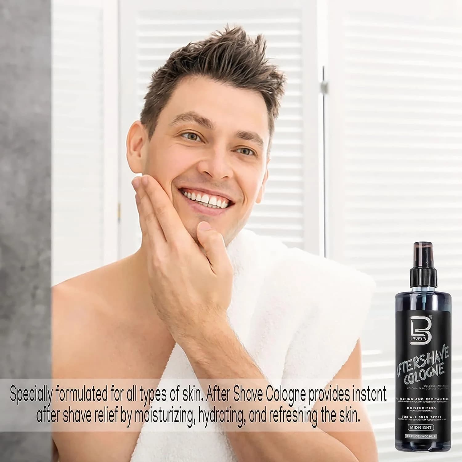 L3 Level 3 After Shave Spray Cologne Rose 100ml (3.38 Fl Oz) | Soothes, Refreshes, and Protects Skin - view 4