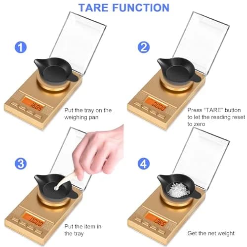 Fuzion Digital Milligram Scale 50g/0.001g, Powder Scale 6-in-1 Kit | High Precision Weighing Machine thumbnail 4