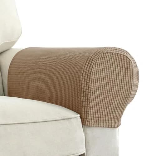 Chaexii Elastic Polyester Sofa Arm Cover 45.5-53cm | Scratch Resistant & Durable thumbnail 1