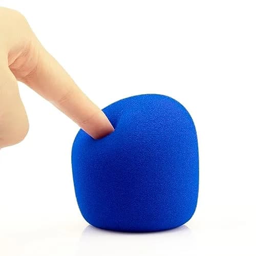 LEFXMOPHY Blue Foam Windscreen for Shure SM58 Microphone | Fits Beta 58A, SM48, PG58, 565SD, SA-M30, SV100, RK143G, PG48, 588 thumbnail 4