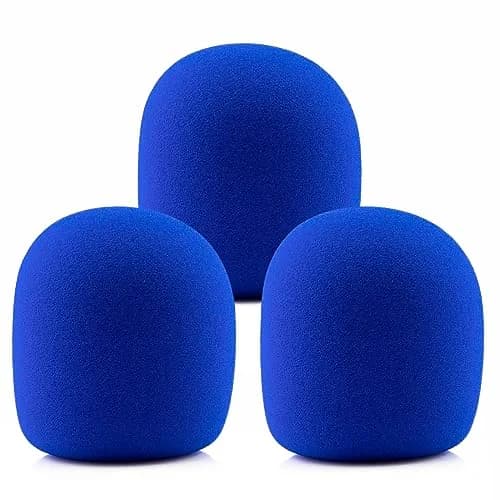 LEFXMOPHY Blue Foam Windscreen for Shure SM58 Microphone | Fits Beta 58A, SM48, PG58, 565SD, SA-M30, SV100, RK143G, PG48, 588 thumbnail 1