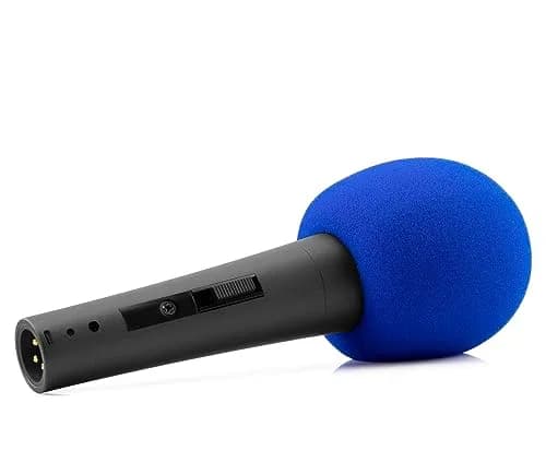 LEFXMOPHY Blue Foam Windscreen for Shure SM58 Microphone | Fits Beta 58A, SM48, PG58, 565SD, SA-M30, SV100, RK143G, PG48, 588 thumbnail 2