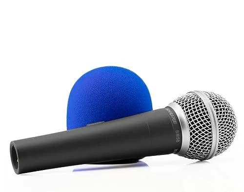 LEFXMOPHY Blue Foam Windscreen for Shure SM58 Microphone | Fits Beta 58A, SM48, PG58, 565SD, SA-M30, SV100, RK143G, PG48, 588 thumbnail 3