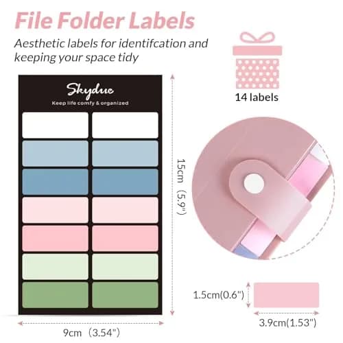 SKYDUE 8 Pockets Expanding File Folder Pink | Portable Accordion Organizer for Letter Size Documents thumbnail 5