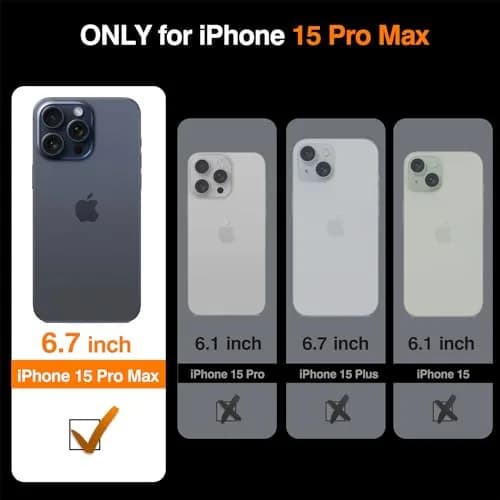 LOHASIC iPhone 15 Pro Max Leather Case | Slim Vintage Brown Luxury Cover thumbnail 2