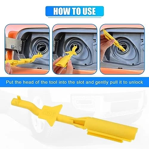 X AUTOHAUX Diesel Fuel Filler Restrictor Tool LR014047 for Land Rover | Yellow Plastic thumbnail 4