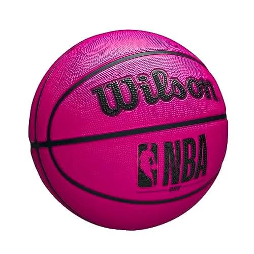 WILSON NBA DRV Outdoor Basketball Size 6 | Durable Rubber Cover for Outdoor Play with Pump (28.5") thumbnail 2