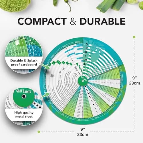 CraftSaints Garden Planner Wheel 23.7cm (9.3in) | Perpetual Plant Care Guide for Indian Gardens thumbnail 4
