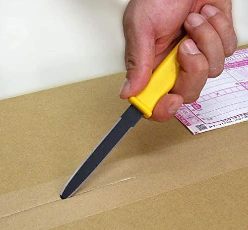 CANARY Cardboard Cutter Utility Knife 7.5" (19 cm) with Non-Stick Blade, 2-Pack | Made in Japan for Clean Box Opening thumbnail 4