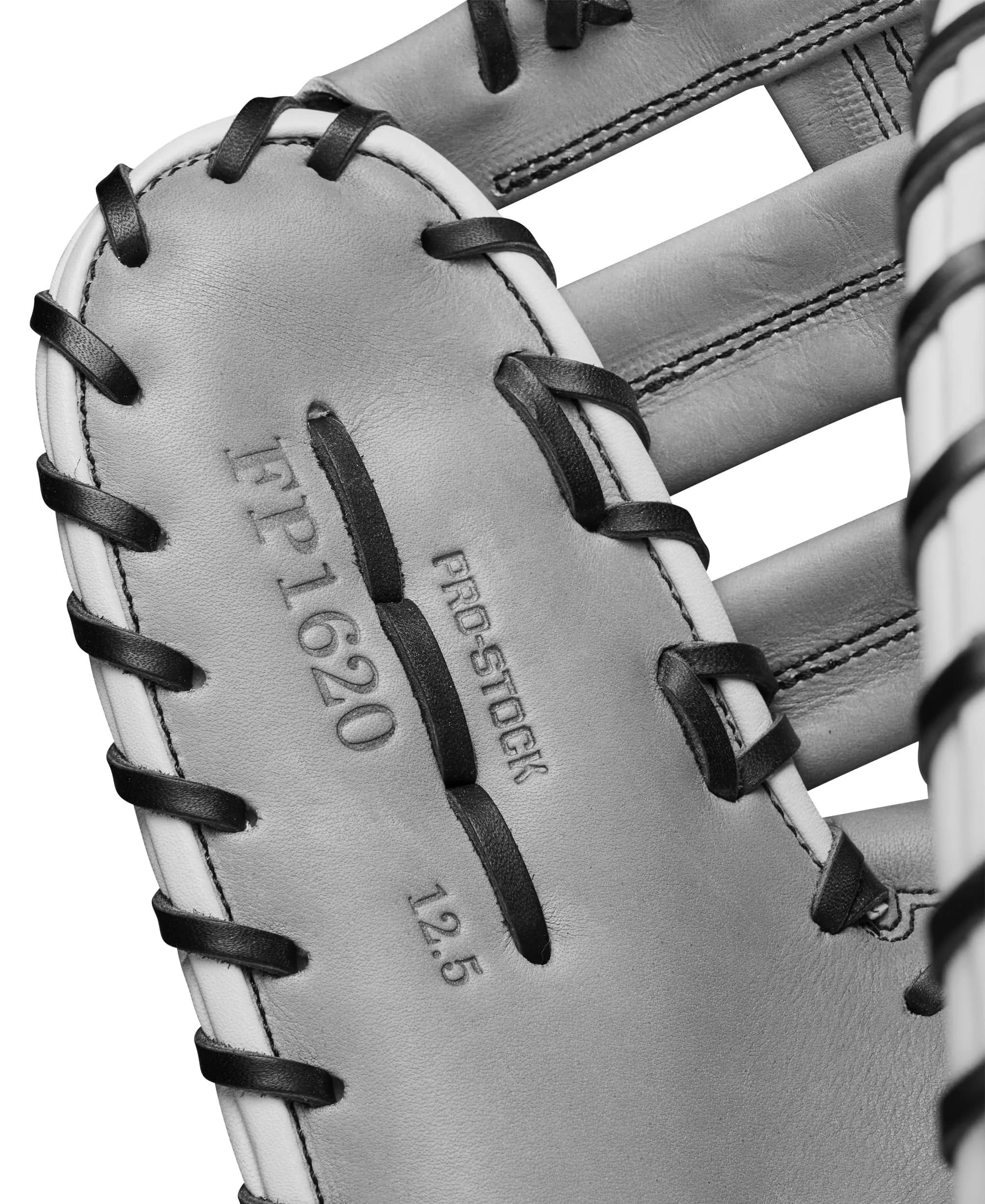 Wilson 2024 A2000 1620 12.5” Fastpitch First Base Mitt - Right Hand Throw, Black/Grey/Red | Pro Stock Leather - view 7