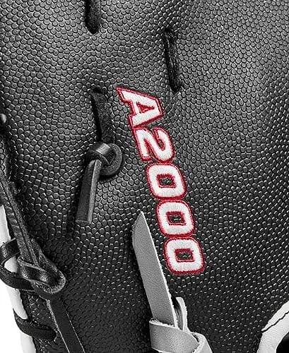 Wilson 2024 A2000 1620 12.5” Fastpitch First Base Mitt - Right Hand Throw, Black/Grey/Red | Pro Stock Leather thumbnail 8