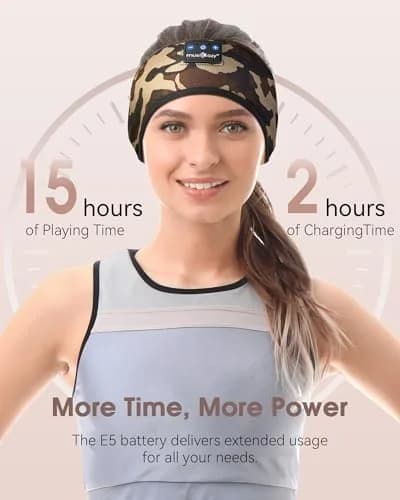 MUSICOZY Bluetooth Headband Headphones for Side Sleepers with 15-Hour Playtime | True HD Sound thumbnail 4