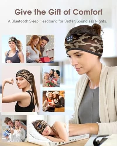 MUSICOZY Bluetooth Headband Headphones for Side Sleepers with 15-Hour Playtime | True HD Sound thumbnail 6