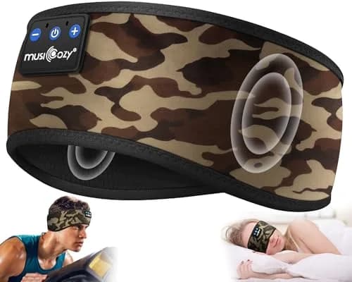 MUSICOZY Bluetooth Headband Headphones for Side Sleepers with 15-Hour Playtime | True HD Sound thumbnail 1