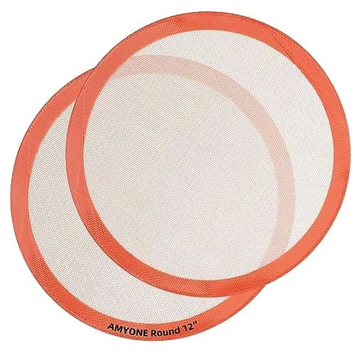 AMYONE Round Silicone Baking Mat 11.75" | Non-Stick, Food Grade, Reusable thumbnail 1