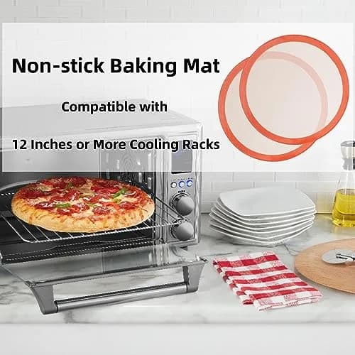 AMYONE Round Silicone Baking Mat 11.75" | Non-Stick, Food Grade, Reusable thumbnail 7