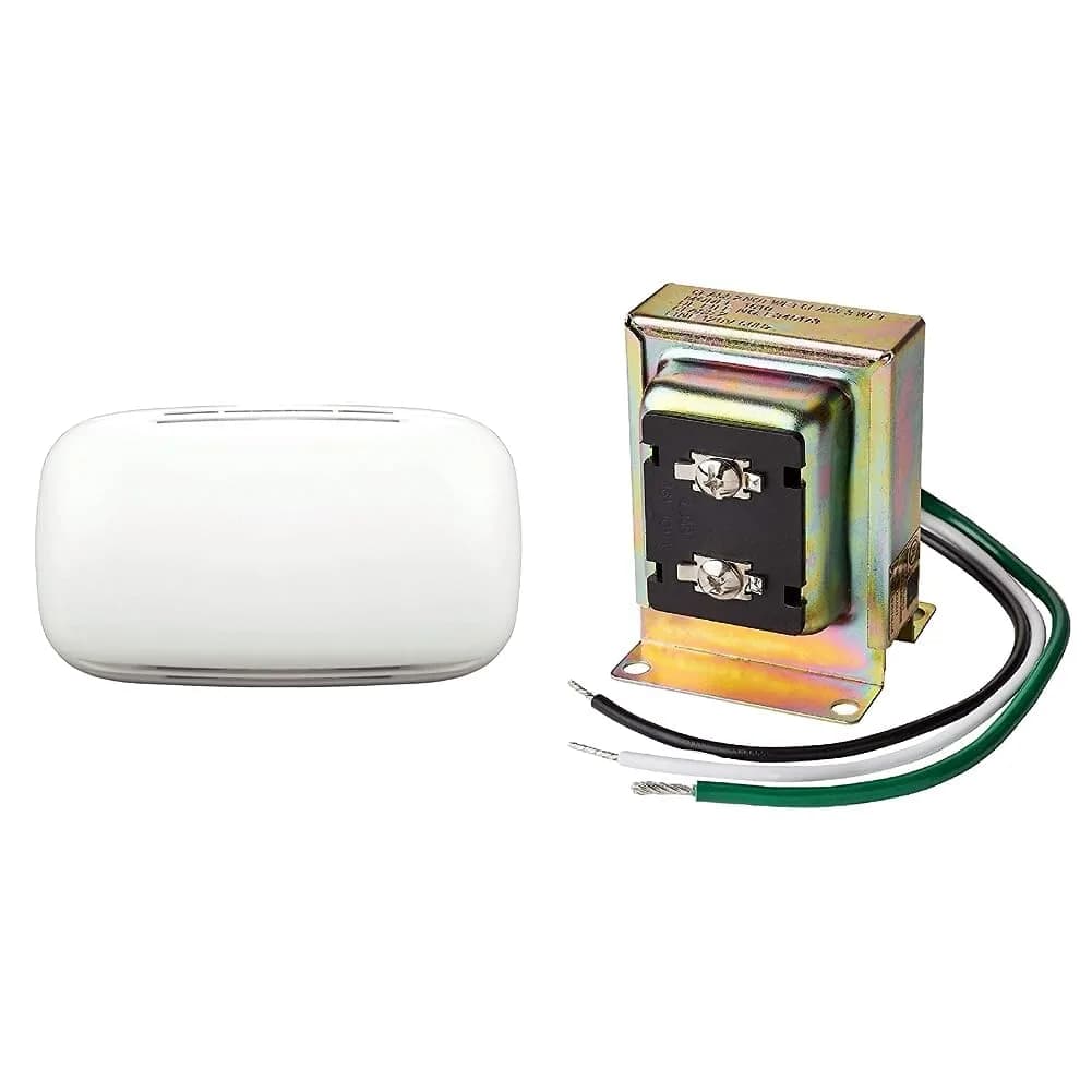 Newhouse Hardware CHM2 Door Chime & 16TR Transformer Kit | White, 16V AC Output - main product image