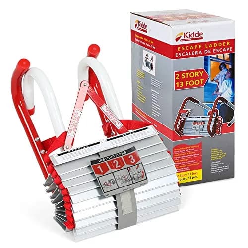 Kidde Fire Escape Ladder & Extinguisher Bundle | 13-Foot Ladder & 2x 2.5lb Extinguishers thumbnail 2